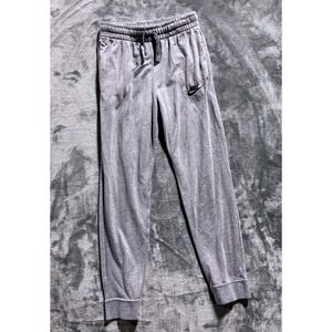 Nike Jogger Sweatpants Boys Medium Gray Fleece Athletic Lounge Pants